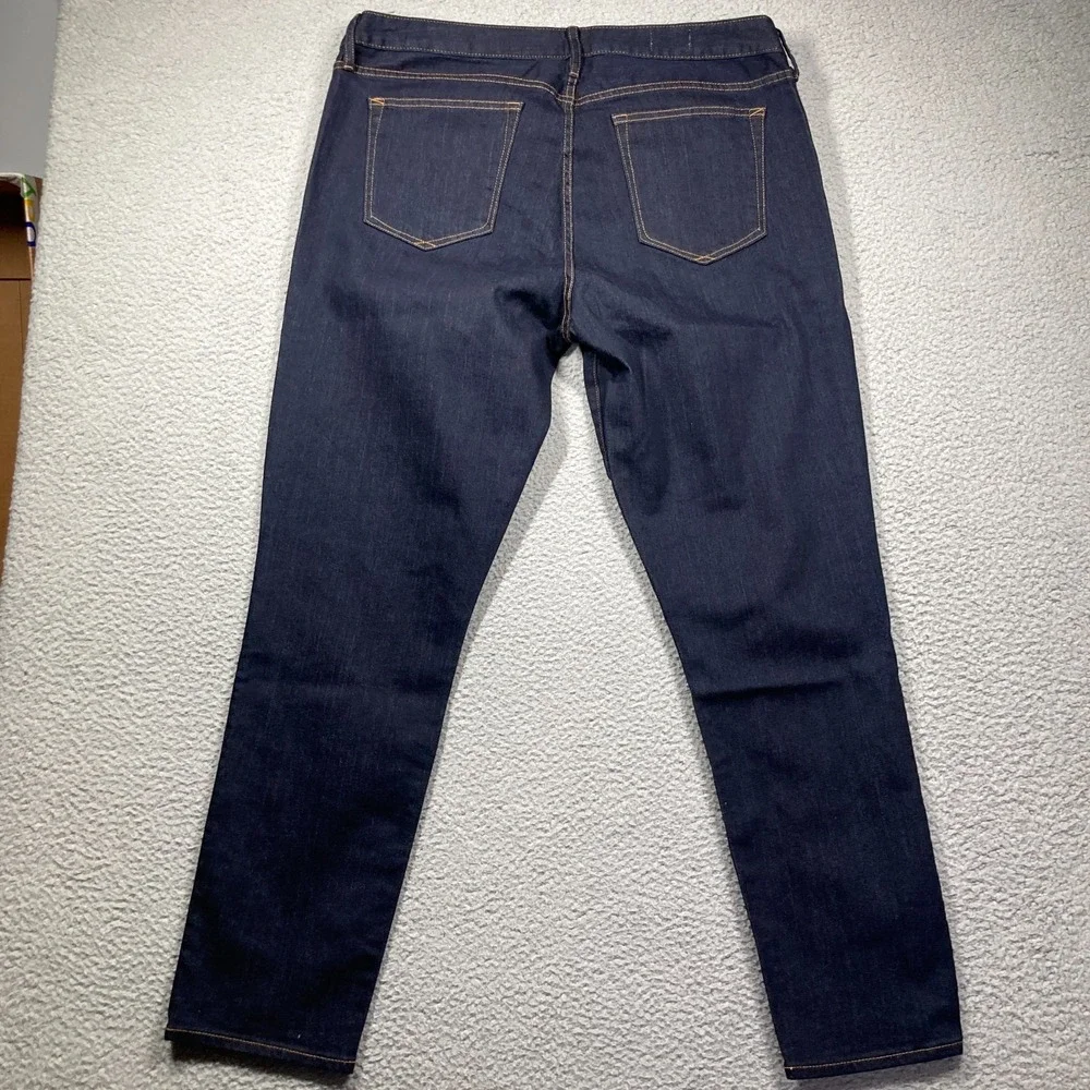 Gap 1969 Jeans Women's 34r (39x30) Dark Wash Blue Tapered‎ Always Skinny NEW